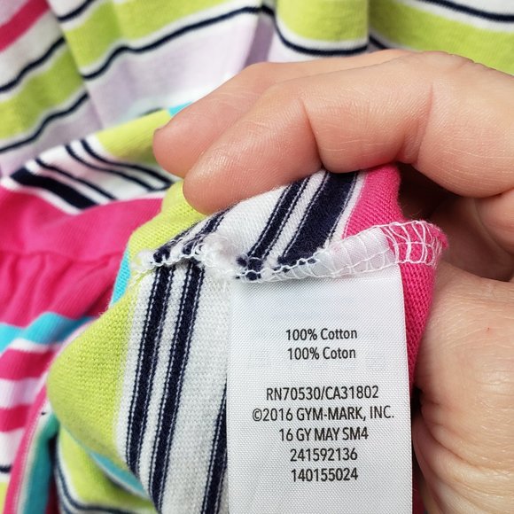 100% Cotton Sundress  Multicolor Size L  10/12 By Gymboree - Picture 7 of 7